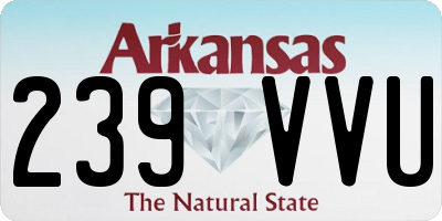 AR license plate 239VVU