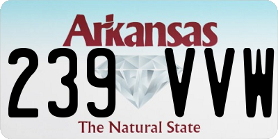 AR license plate 239VVW