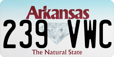 AR license plate 239VWC