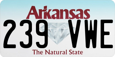AR license plate 239VWE