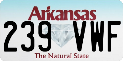 AR license plate 239VWF