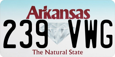 AR license plate 239VWG