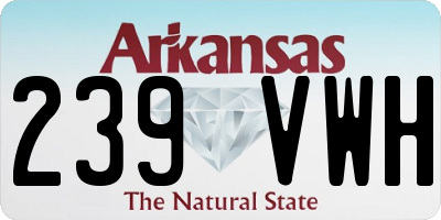 AR license plate 239VWH