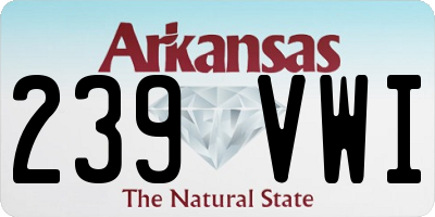 AR license plate 239VWI