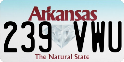 AR license plate 239VWU