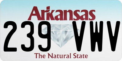 AR license plate 239VWV