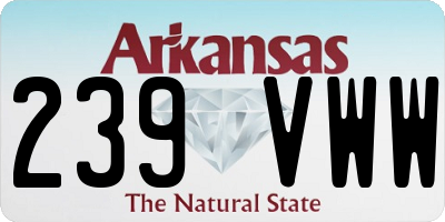 AR license plate 239VWW