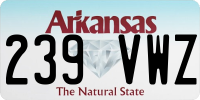 AR license plate 239VWZ