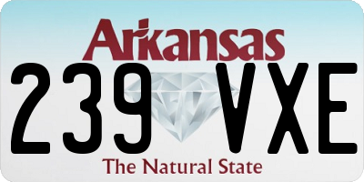 AR license plate 239VXE