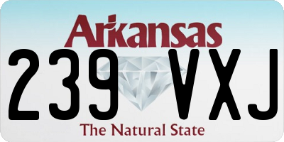 AR license plate 239VXJ