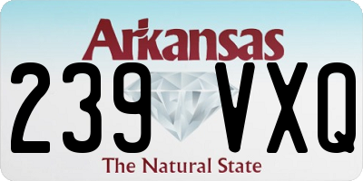 AR license plate 239VXQ