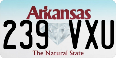 AR license plate 239VXU