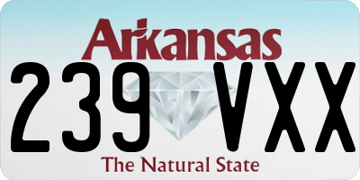 AR license plate 239VXX