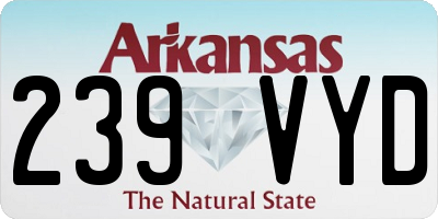 AR license plate 239VYD