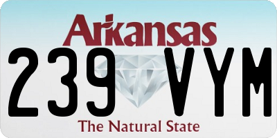 AR license plate 239VYM