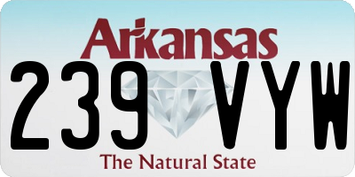 AR license plate 239VYW