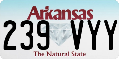 AR license plate 239VYY