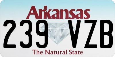 AR license plate 239VZB