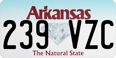 AR license plate 239VZC