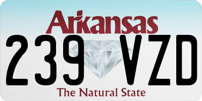 AR license plate 239VZD
