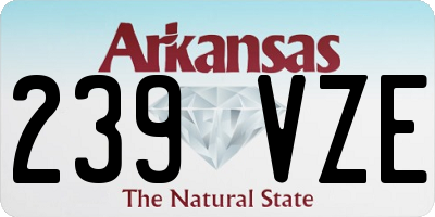 AR license plate 239VZE