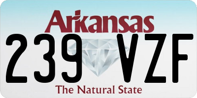 AR license plate 239VZF