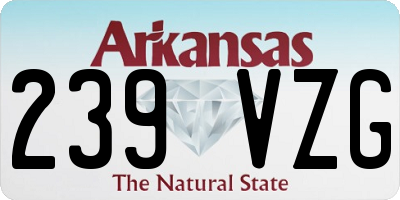 AR license plate 239VZG