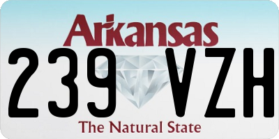 AR license plate 239VZH