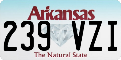 AR license plate 239VZI