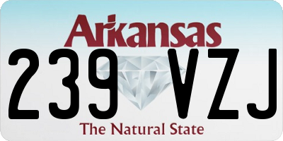 AR license plate 239VZJ
