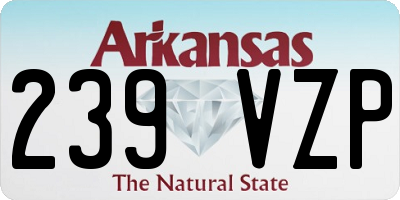 AR license plate 239VZP