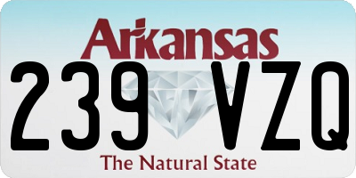 AR license plate 239VZQ