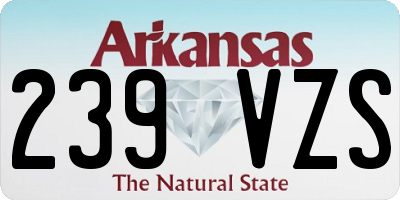 AR license plate 239VZS