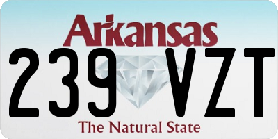 AR license plate 239VZT