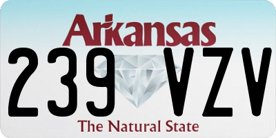 AR license plate 239VZV