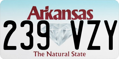 AR license plate 239VZY