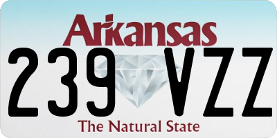 AR license plate 239VZZ
