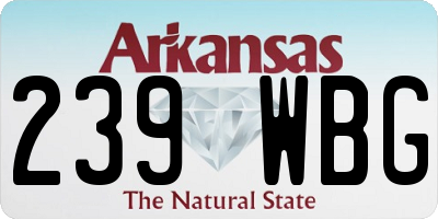 AR license plate 239WBG
