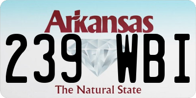 AR license plate 239WBI