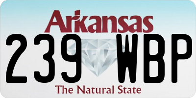 AR license plate 239WBP