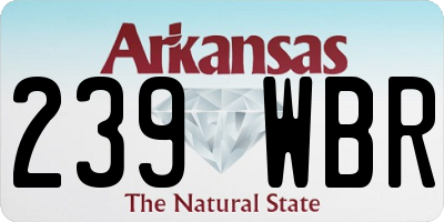 AR license plate 239WBR