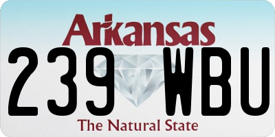 AR license plate 239WBU