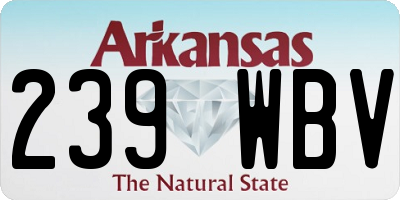 AR license plate 239WBV