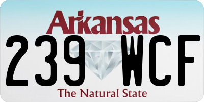 AR license plate 239WCF