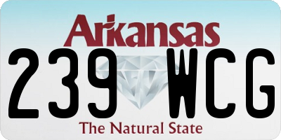 AR license plate 239WCG