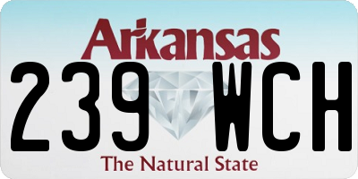 AR license plate 239WCH