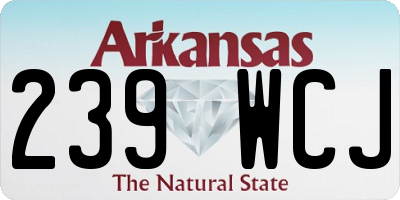 AR license plate 239WCJ