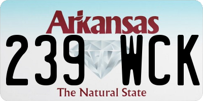 AR license plate 239WCK