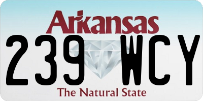 AR license plate 239WCY