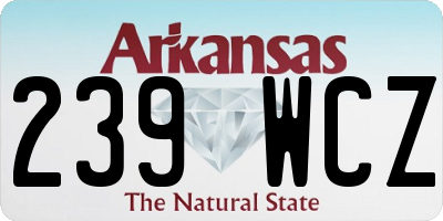 AR license plate 239WCZ